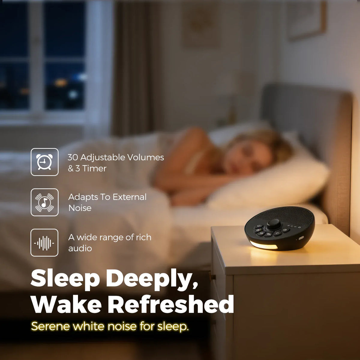 Bruiteur de sommeil rechargeable par USB
