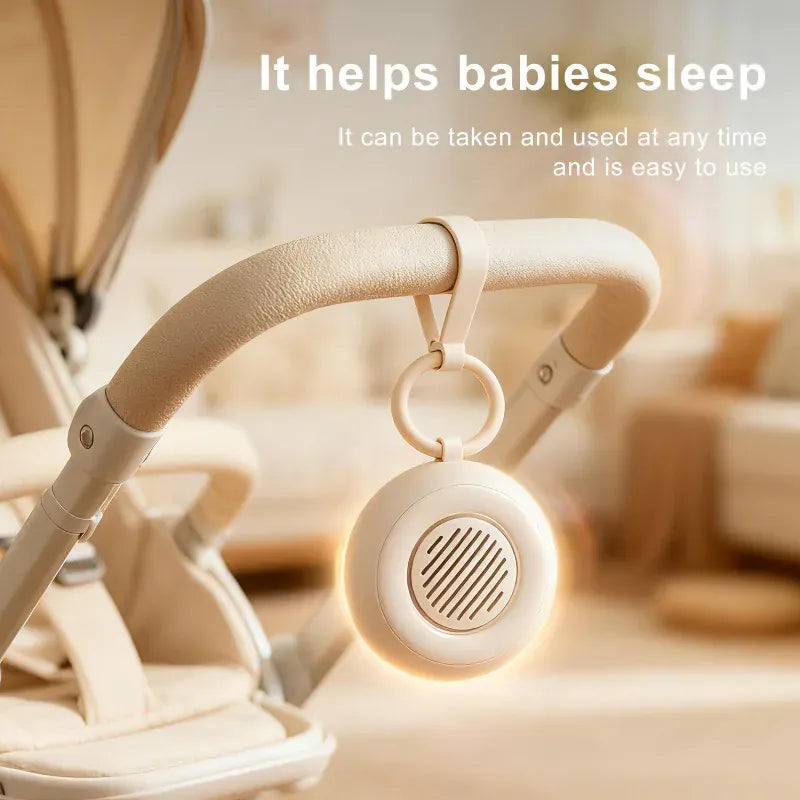 Mini veilleuse bruit blanc bébé, coloris crème